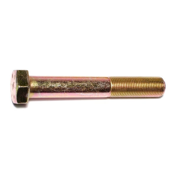 Midwest Fastener Grade 8, 3/8"-16 Hex Head Cap Screw, Zinc Yellow Steel, 5 in L, 3 PK 71282 - main